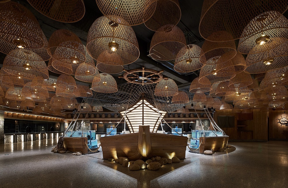 望海潮·威海菜馆｜Geosheen极成灯光营造有层次感的空间